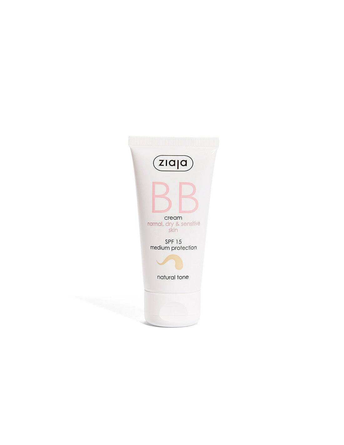 ZIAJA BB cream para piel seca, sensible, deshidratada o normal SPF 15 - Tono Natural
