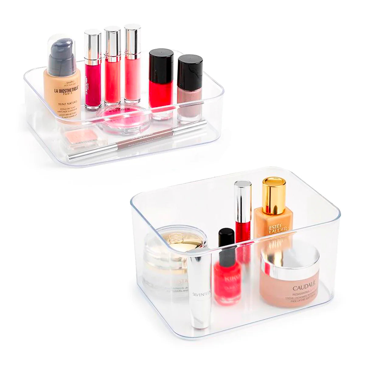 Plastic Forte - Bandeja Organizadora de cosmetica rectangular