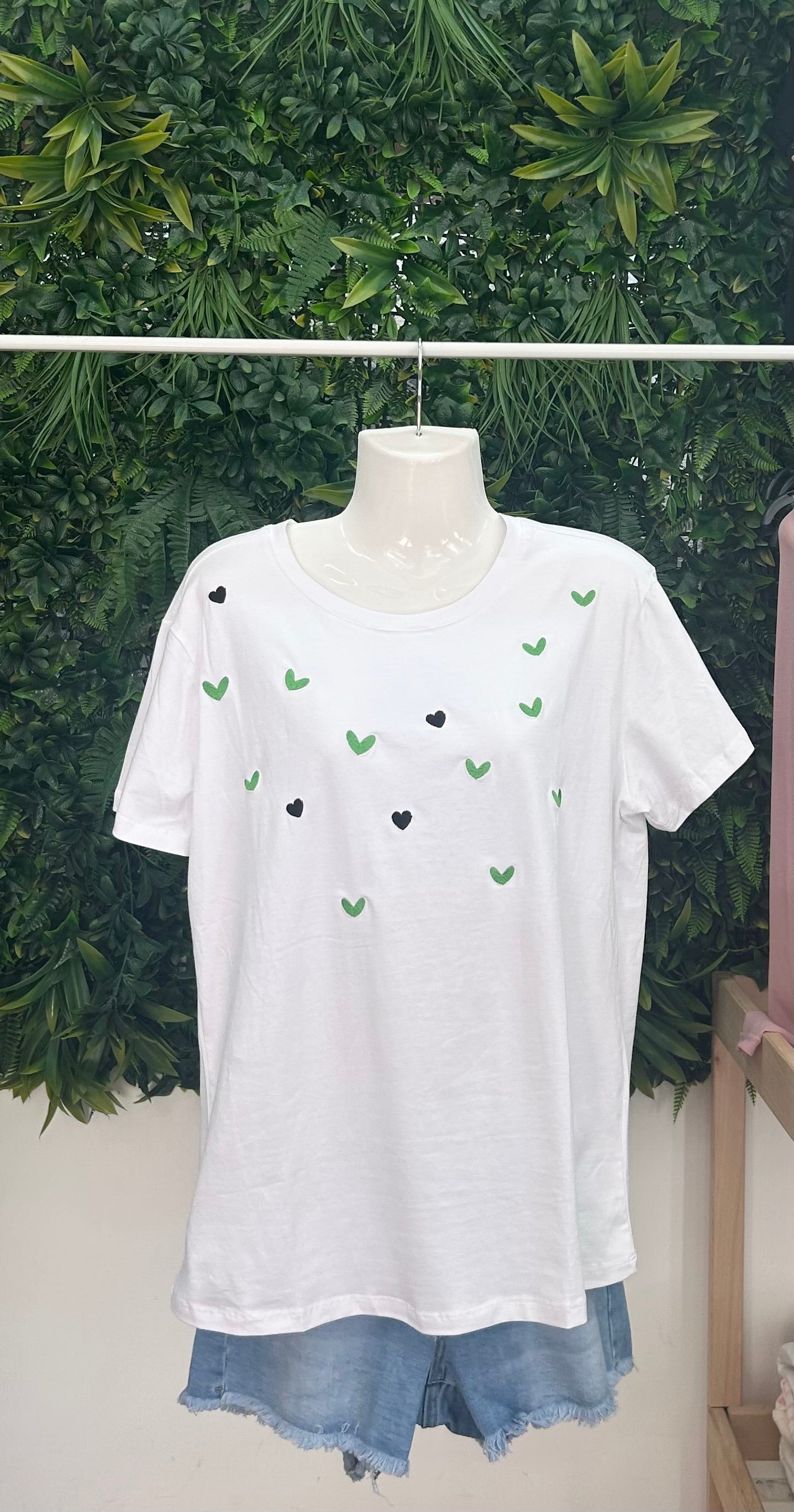 Camiseta corazones