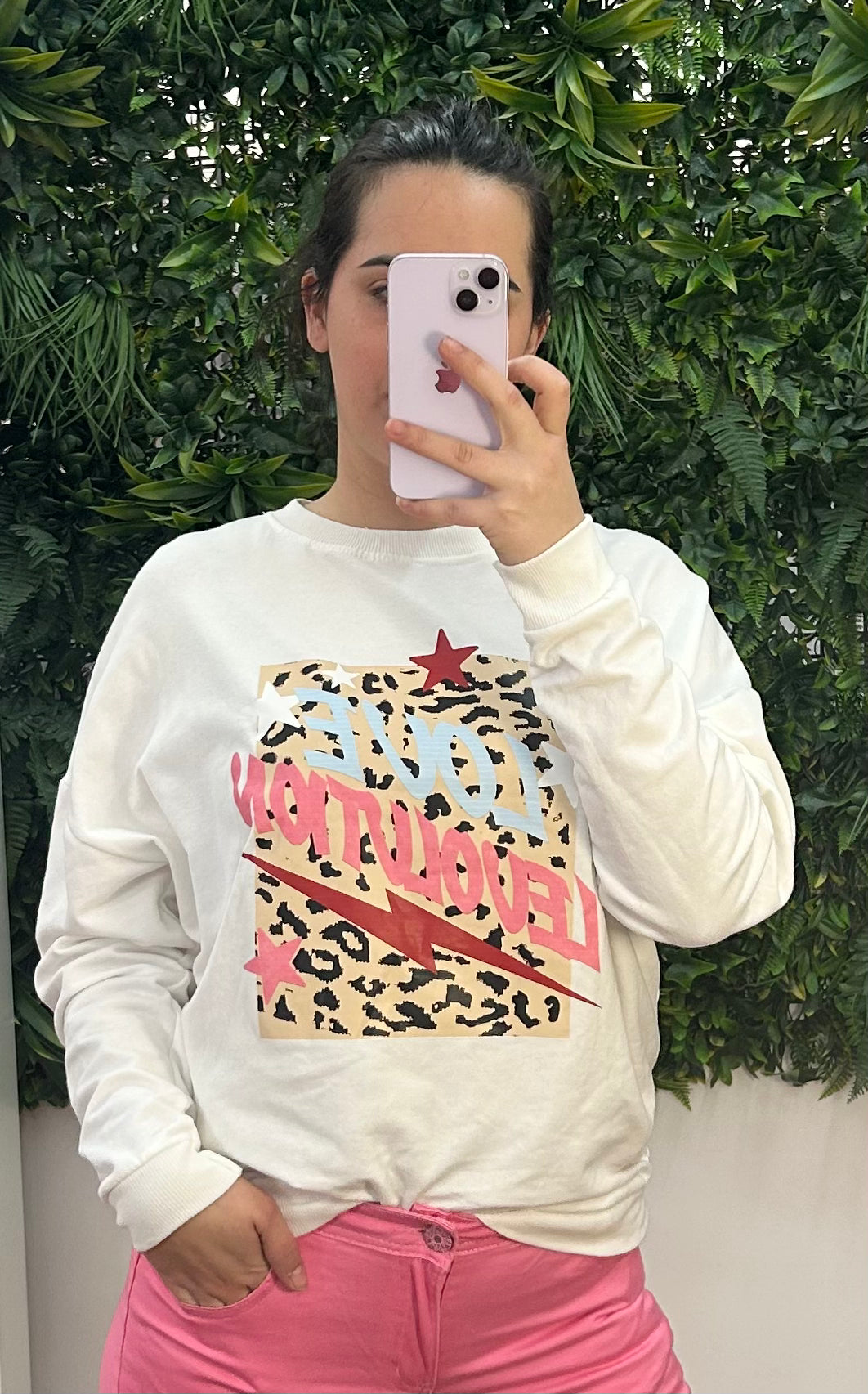 Sudadera Love Levolution Blanca