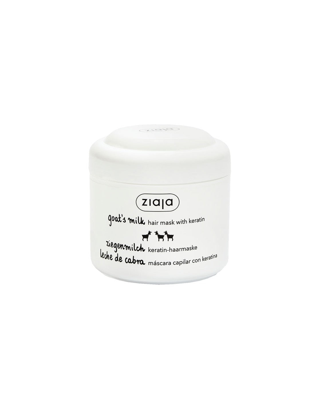 ZIAJA LECHE DE CABRA Mascarilla capilar con keratina