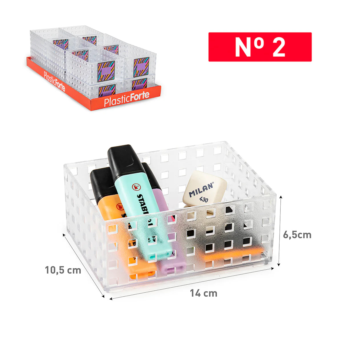 Plastic Forte - Bandeja Organizadora Modular Multiusos N2