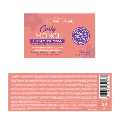 CURLY MONOI Mascarilla Rizos Definidos