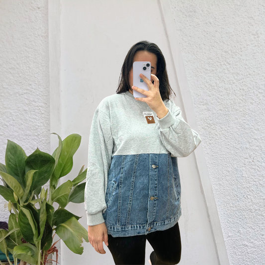 Chaqueta de punto corazón