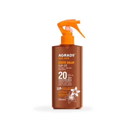 Agrado solar Aceite SPF 20