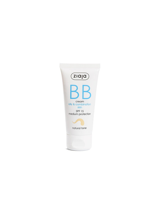 ZIAJA BB cream para piel grasa y mixta SPF 15 - Tono Natural