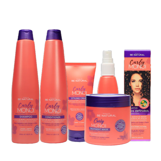 Pack Curly Monoi Rizos Definidos | Rutina Completa para Cabellos Rizados y Ondulados