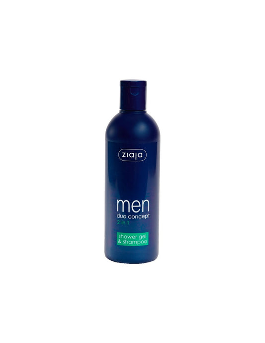 ZIAJA MEN Gel de ducha y champú 2 en 1 para hombre