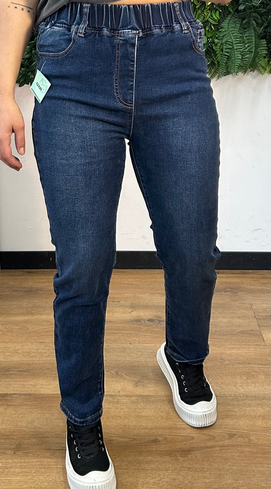 Pantalon pitillo goma