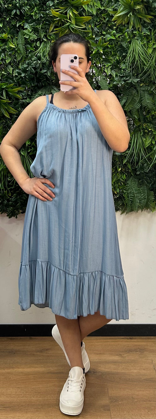Vestido volante vaquero