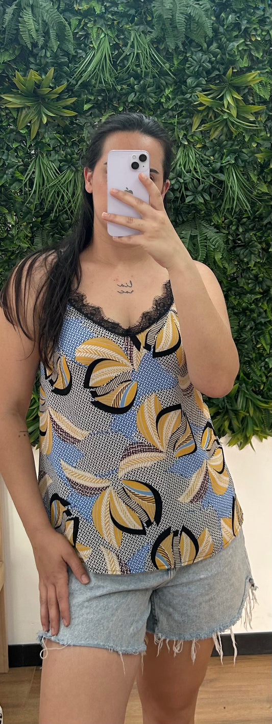 Lencero azul y amarillo