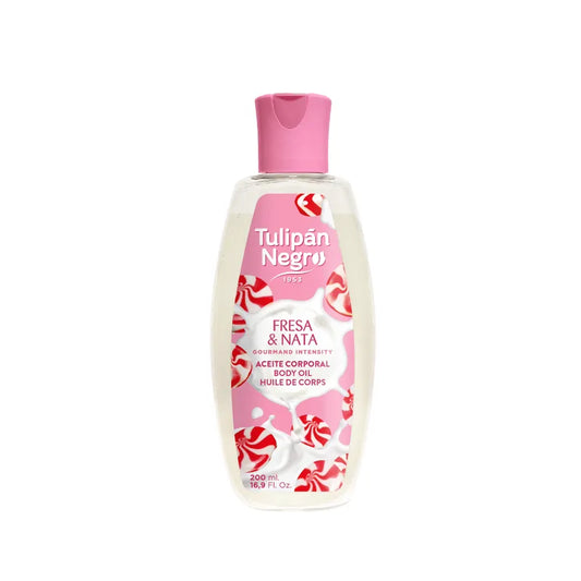 Aceite corporal Fresa y nata