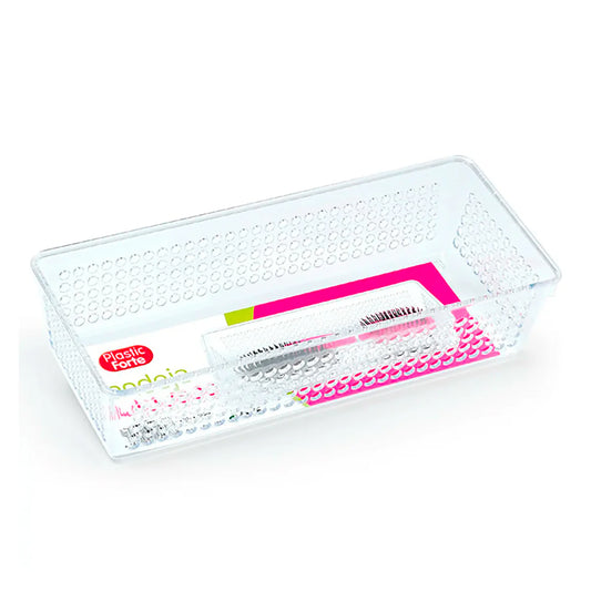 Platic Forte - Bandeja Organizadora Rectangular Multiusos 26 x 11 x 6.5 cm