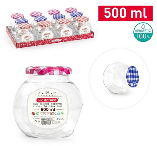Plastic Forte - Bote Candy con tapa 500ml