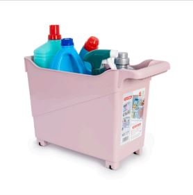 Cesta organizadora con ruedas. Ideal bajo fregadero