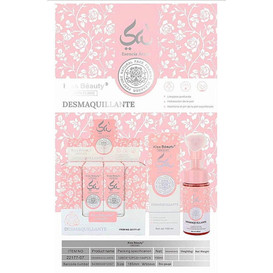 Mousse limpiador facial Esencia Arabe Yara Kiss Beauty