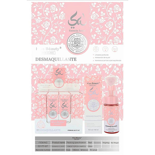 Mousse limpiador facial Esencia Arabe Yara Kiss Beauty