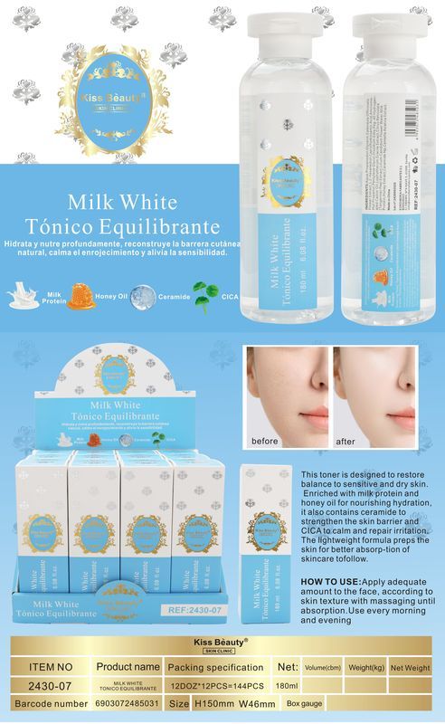 Tónico facial Milk White Kiss Beauty